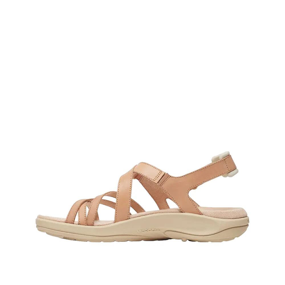 Sandales Merrell Harbor Backstrap Femme Cuir Tan Rose 6/8