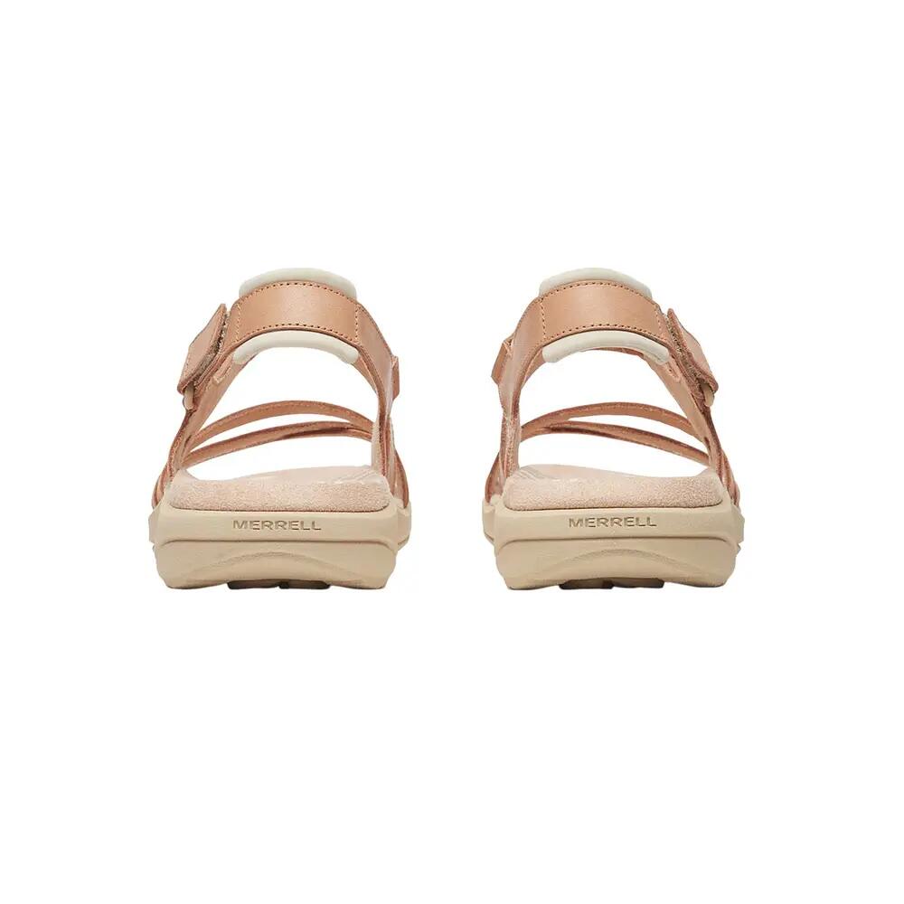 Sandales Merrell Harbor Backstrap Femme Cuir Tan Rose 5/8