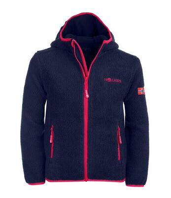 Mädchen Fleecejacke Mandal Lila/Marineblau