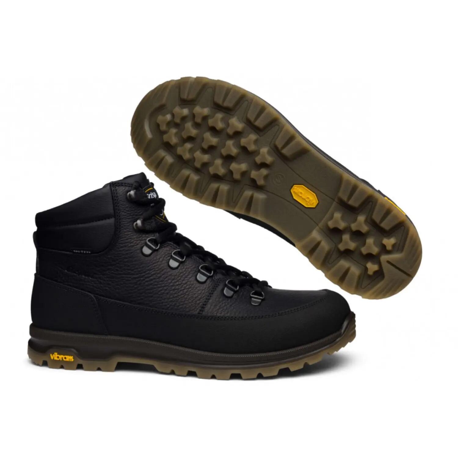 Buty męskie Grisport trekkingowe skórzane Spo-tex Vibram czarne 2/4