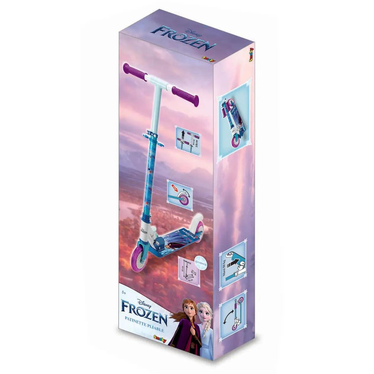 Patinette 2 roues SMOBY La Reine des Neiges II pliable 3/3
