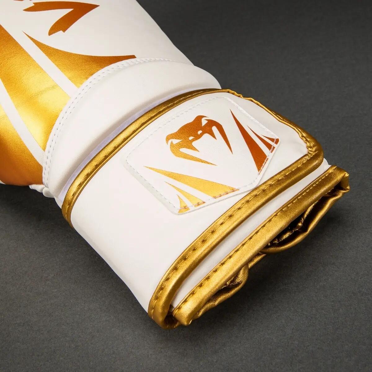Gants de boxe Venum Challenger 2.5 Blanc/Or 16oz 4/4