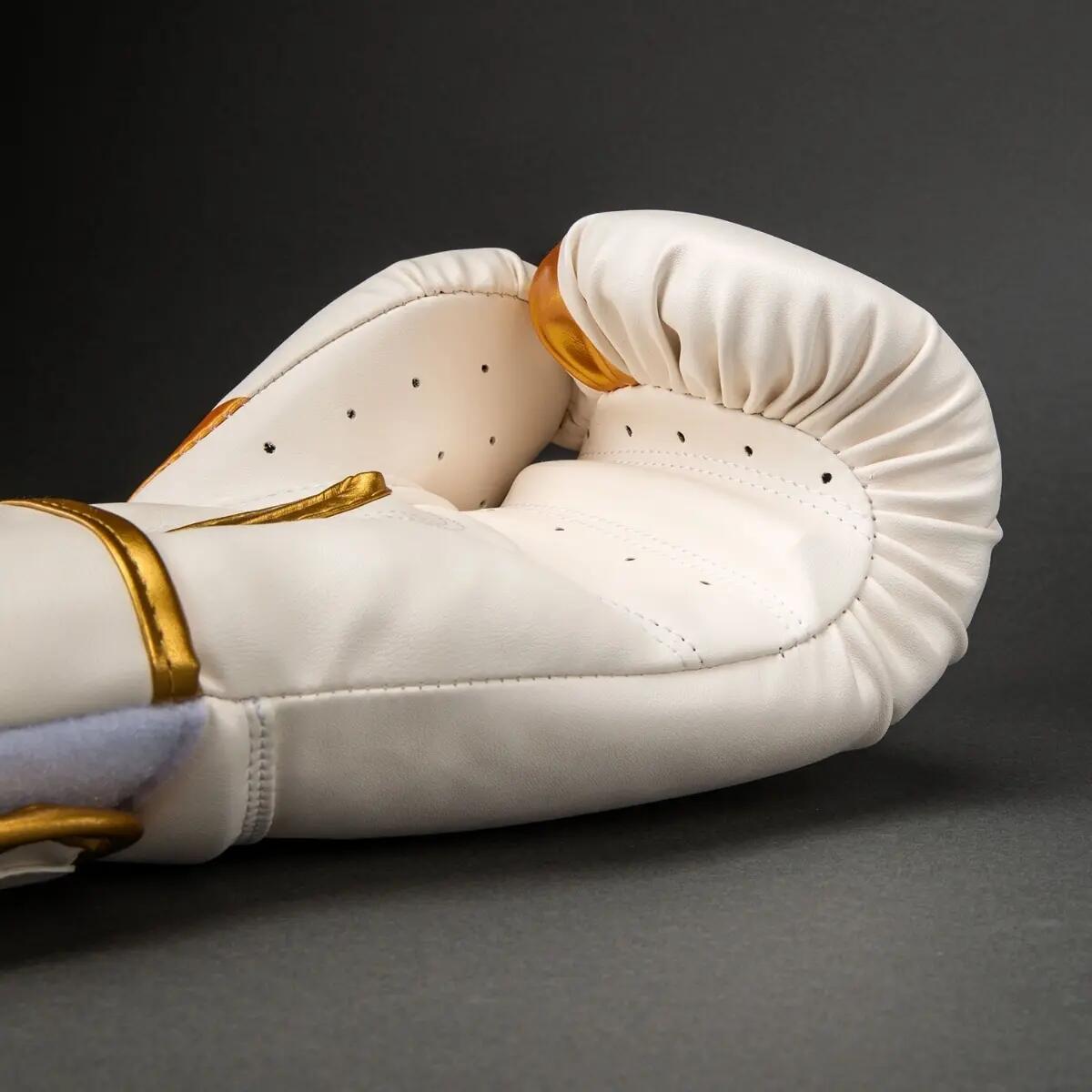 Gants de boxe Venum Challenger 2.5 Blanc/Or 16oz 3/4