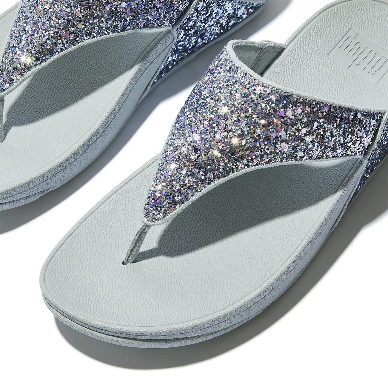 Lulu Multi-Tonal Glitter Toe-Post Sandals 6/7