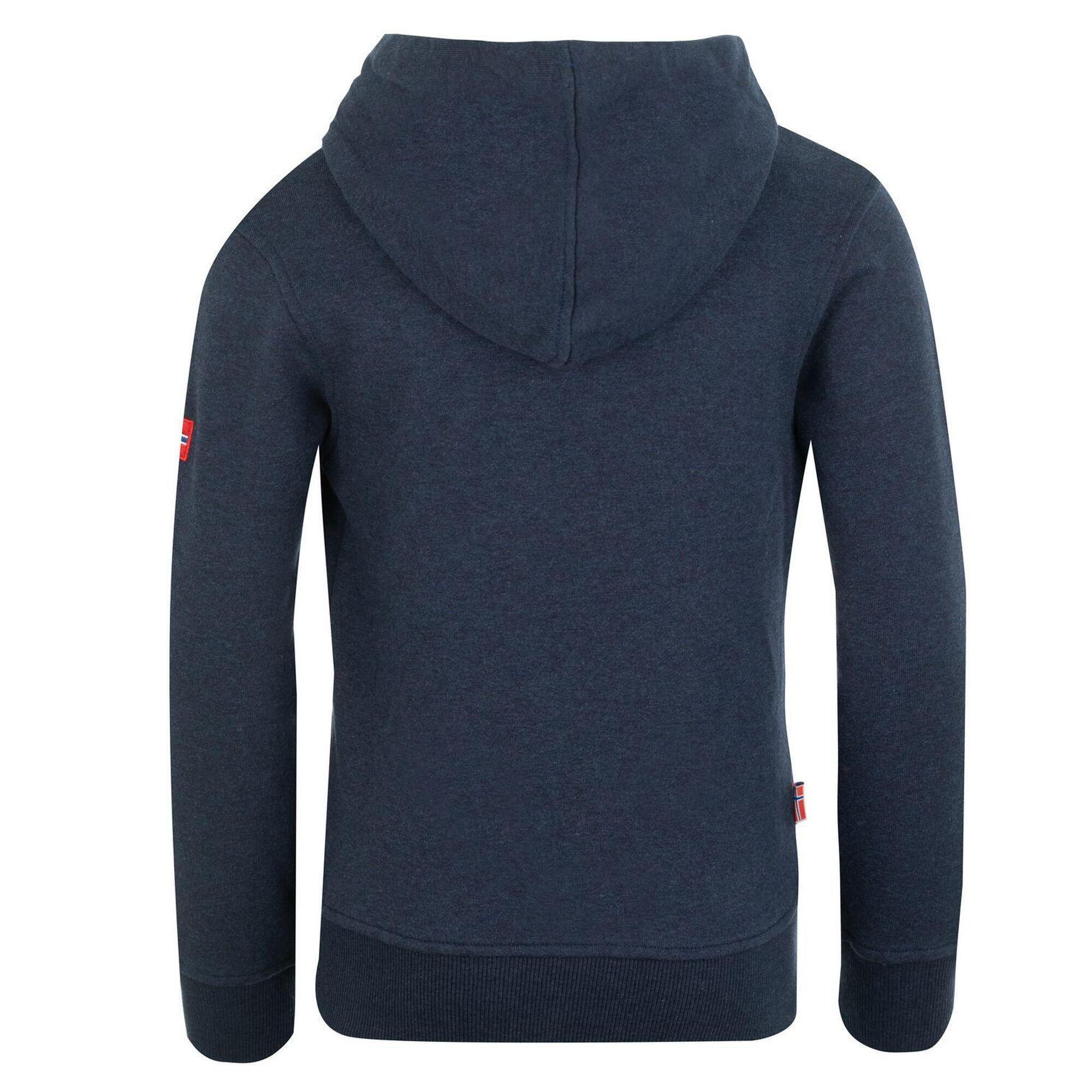 Felpa con cappuccio Kristiansand per bambini Navy / Orange