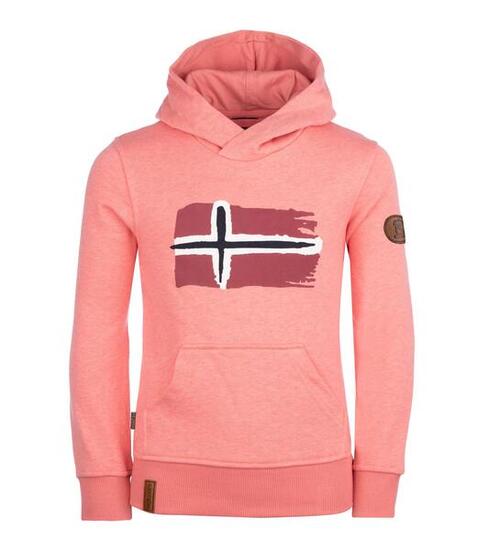 Sweat à capuche enfant Trondheim rose antique