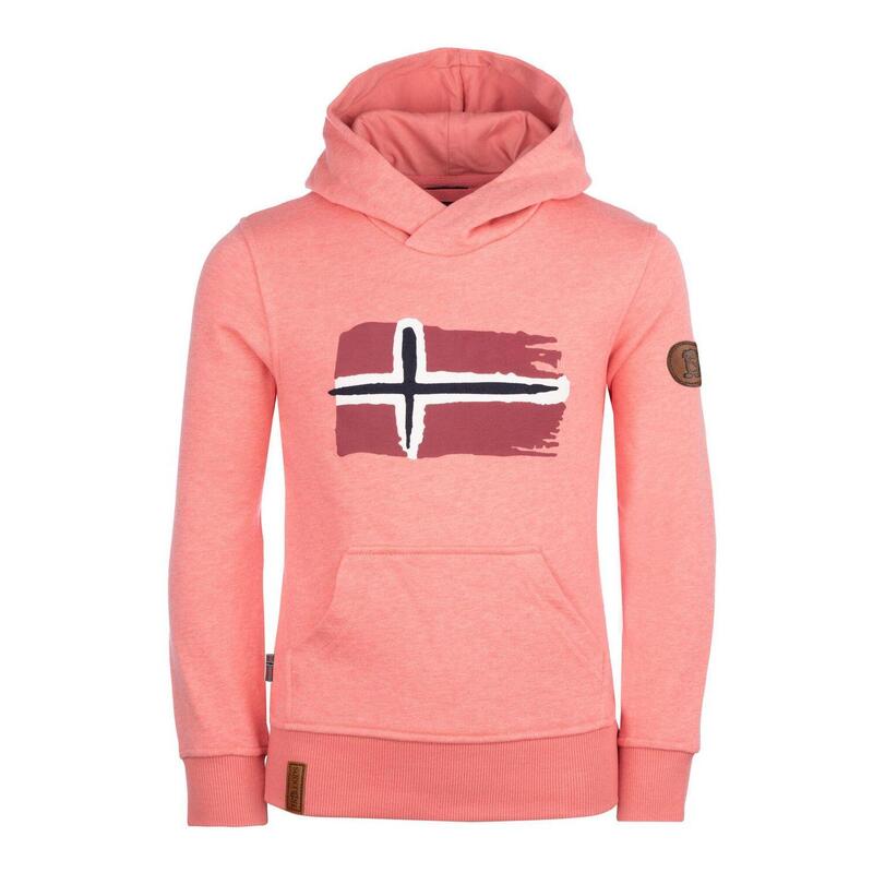 Sweat à capuche enfant Trondheim rose antique