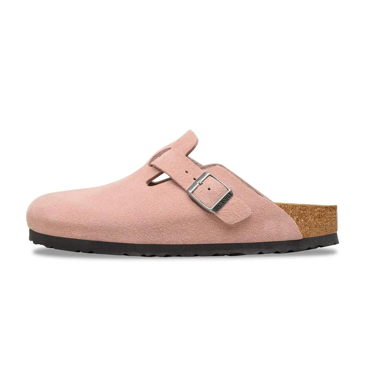 Chausson Femme Birkenstock BOSTON RIVETS SUEDE étroite | Decathlon