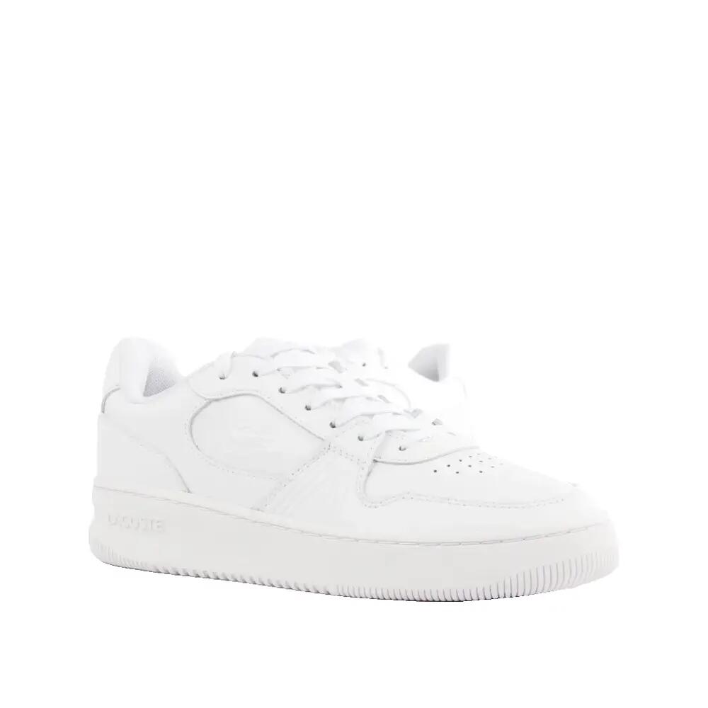 Lacoste L001 Leder Schuhe Weiß 6/8
