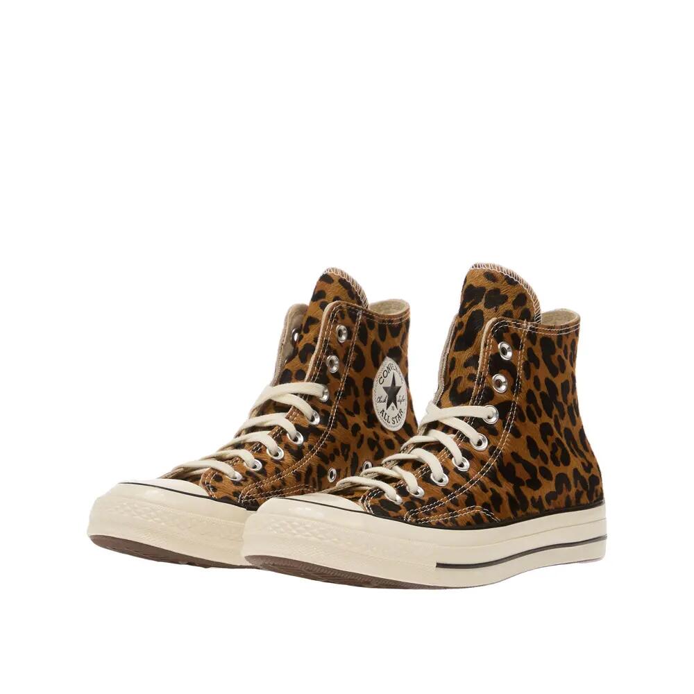 Chaussures Converse Chuck 70 Léopard en poil de poney Beige 5/6