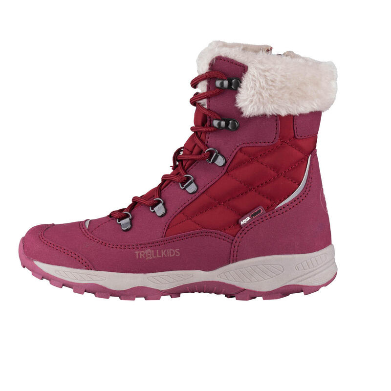 Chaussures d'hiver pour enfants Hemsedal hydrofuge rose foncé