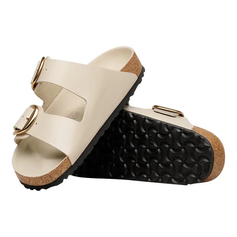 Sandalias Birkenstock Arizona Big Buckle de Cuero para Mujer 4/7