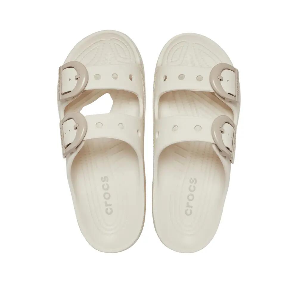 Sandalias Crocs Enamel Buckle Beige 5/6