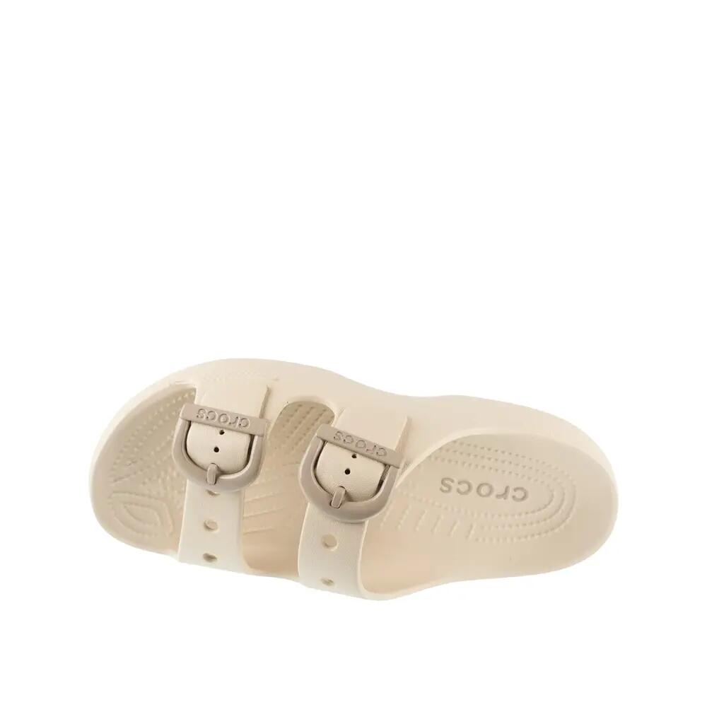 Sandalias Crocs Enamel Buckle Beige 3/6