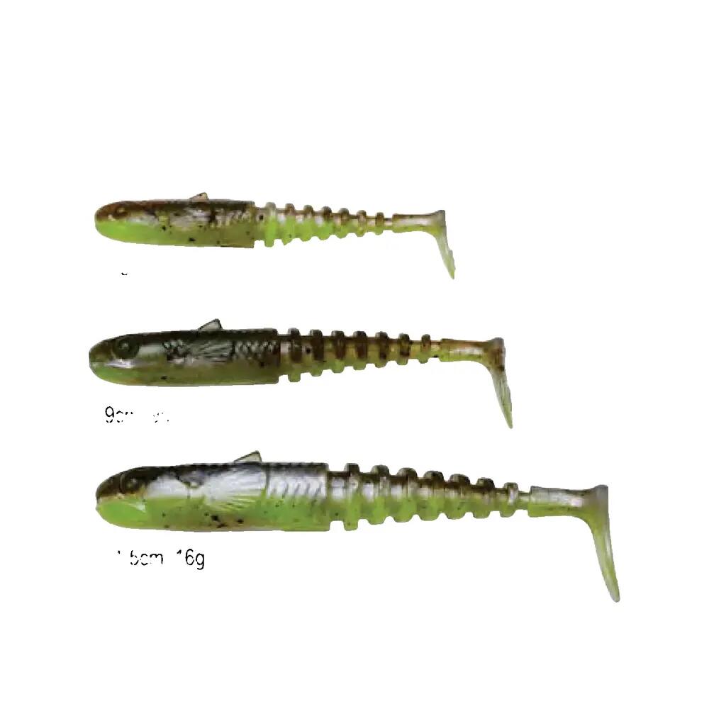 Appât souple Savage Gear Gobster Shad Color Firecracker 4/10