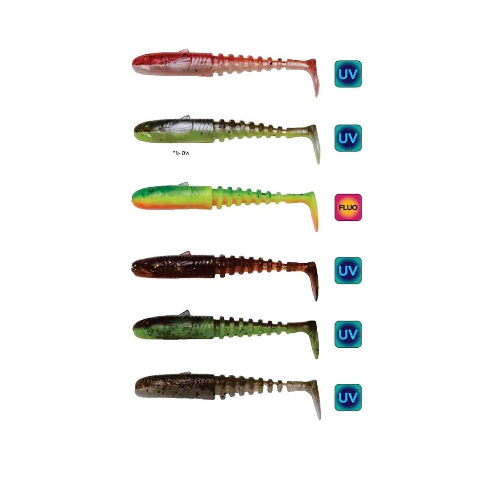 Appât souple Savage Gear Gobster Shad Color Firecracker 2/10