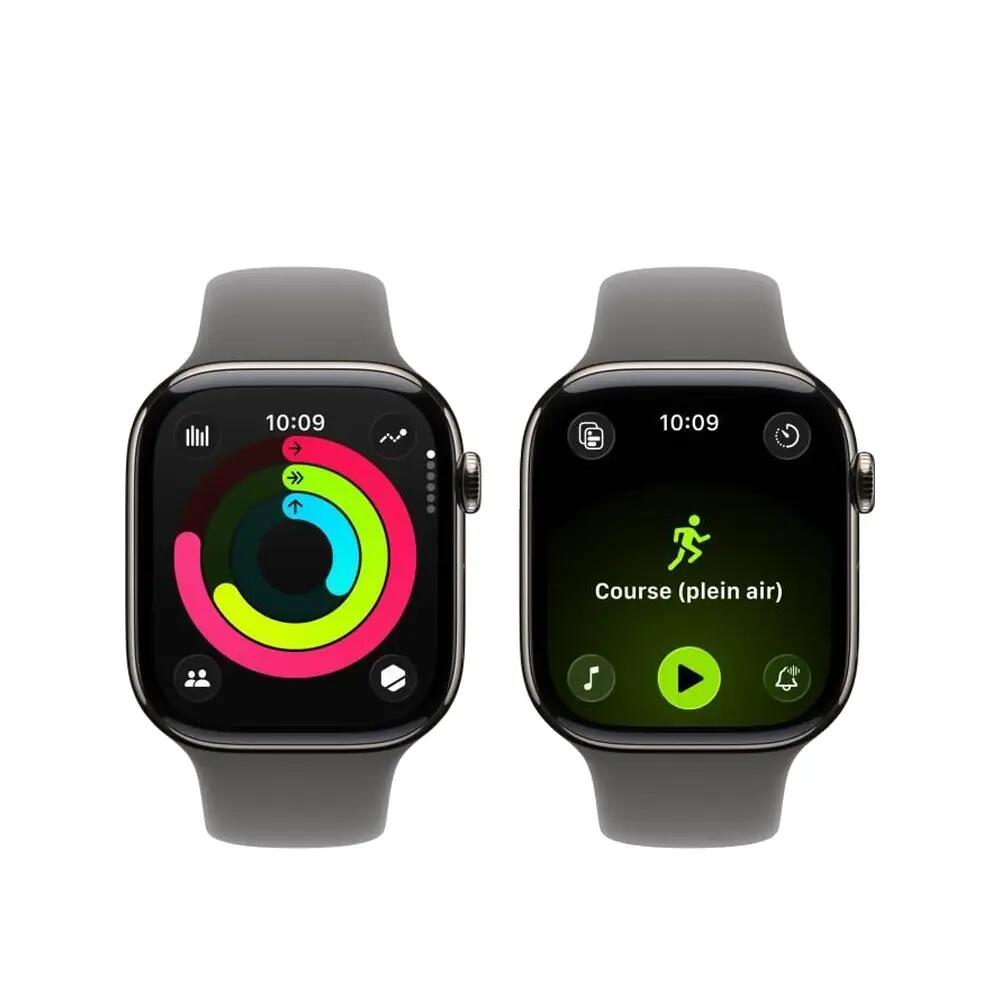 Montre connectée Apple Series 11 Unisexe in titanio grigio 3/8