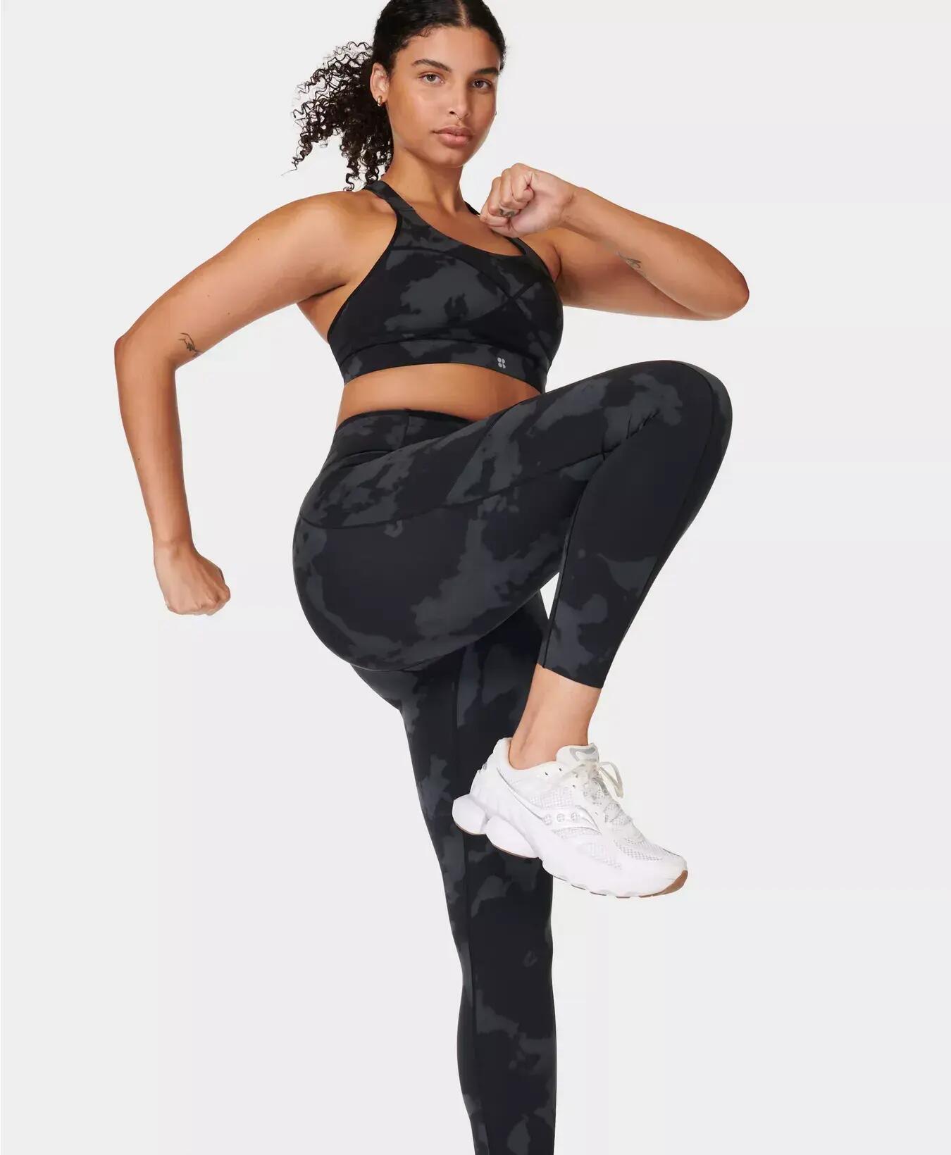 Sweaty Betty Power UltraSculpt High-Waisted Leggings Broek ZWARTE FADE PRINT L 7/7