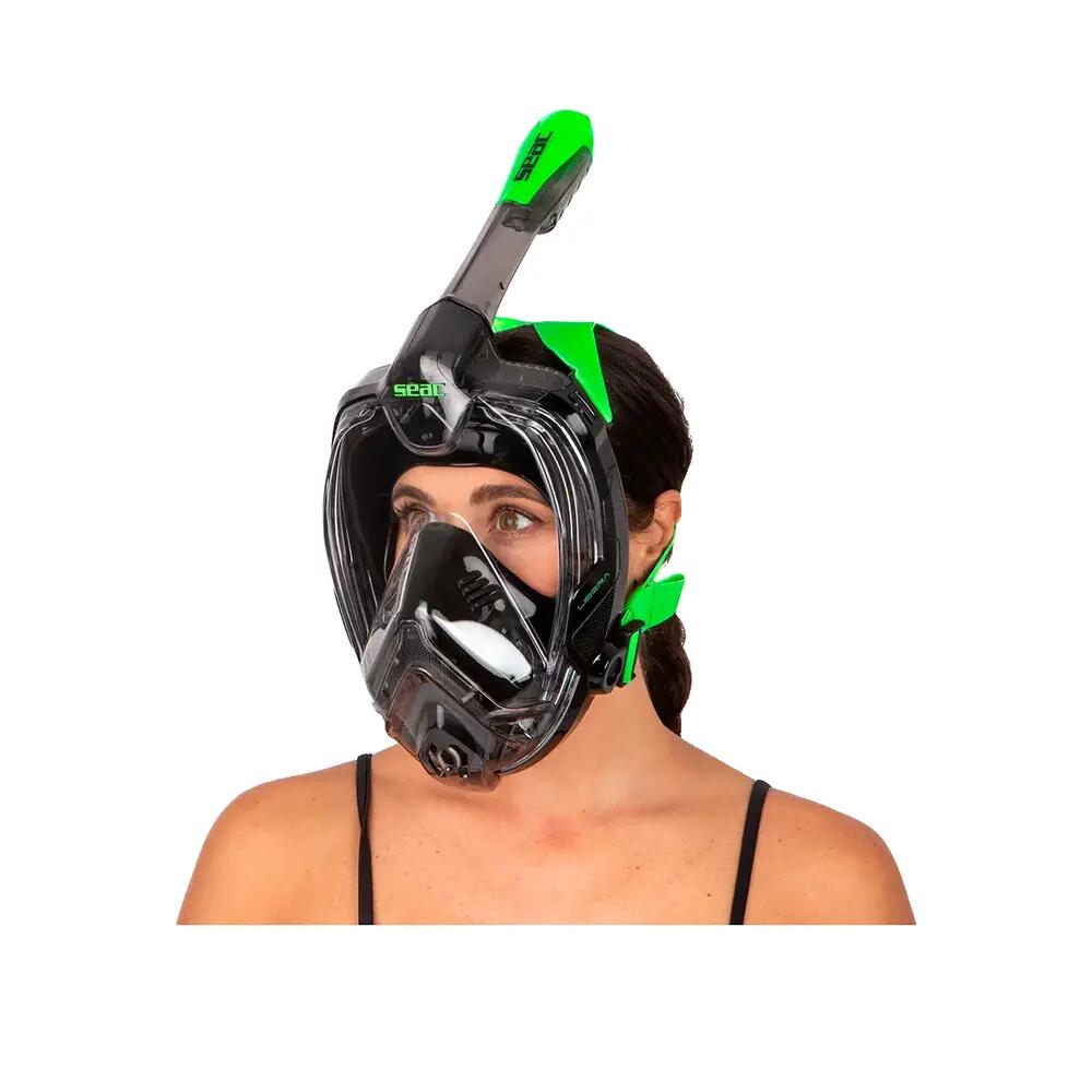 Seac Libera Black/Green Snorkeling Mask 9/10