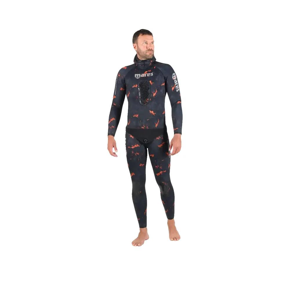 Pantaloni da spearfishing Mares Explorer Lava 5 mm Blu 3/4
