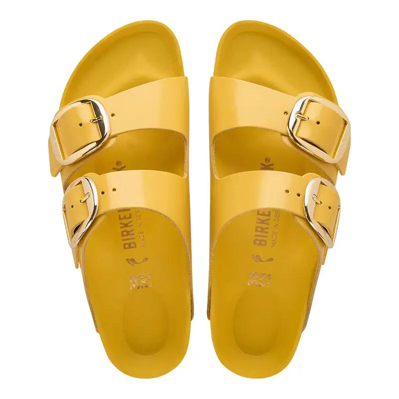 Sandalias Birkenstock Arizona Big Buckle de Piel Nubuck Estrecha para Mujer 5/7