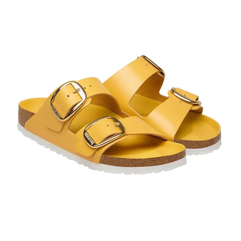 Sandalias Birkenstock Arizona Big Buckle de Piel Nubuck Estrecha para Mujer 4/7