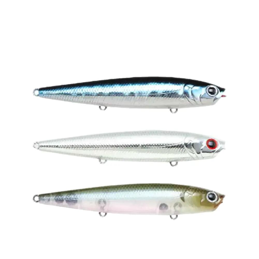 Craft Gunfish 95 Silver Surface Lure — 3 Hooks 1/3