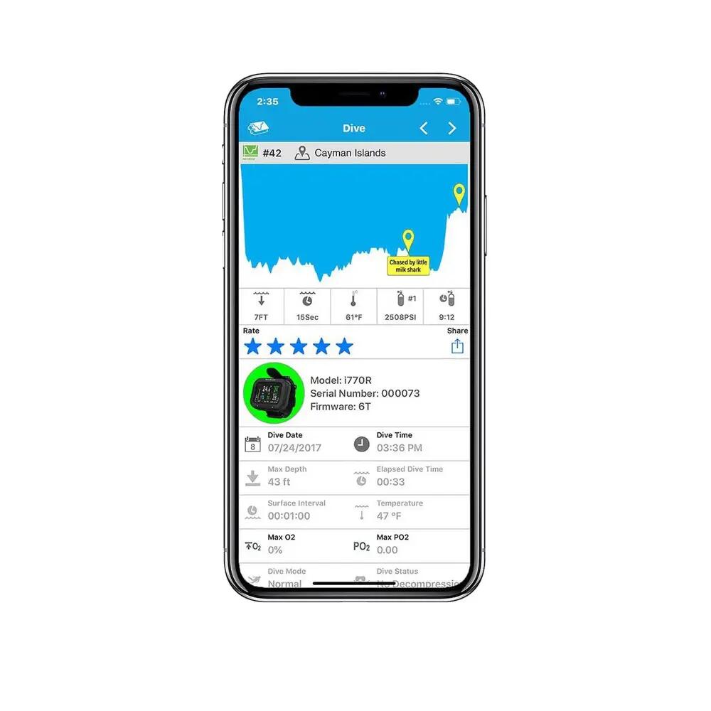 Computer subacqueo Aqualung i770R Bluetooth Ricaricabile 8/10