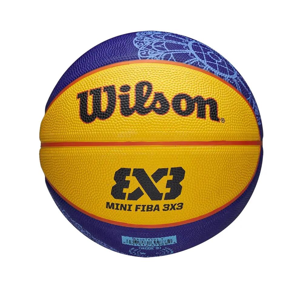 Balle de basket Wilson FIBA 3X3 Mini Parigi 2024 Giallo 7/7