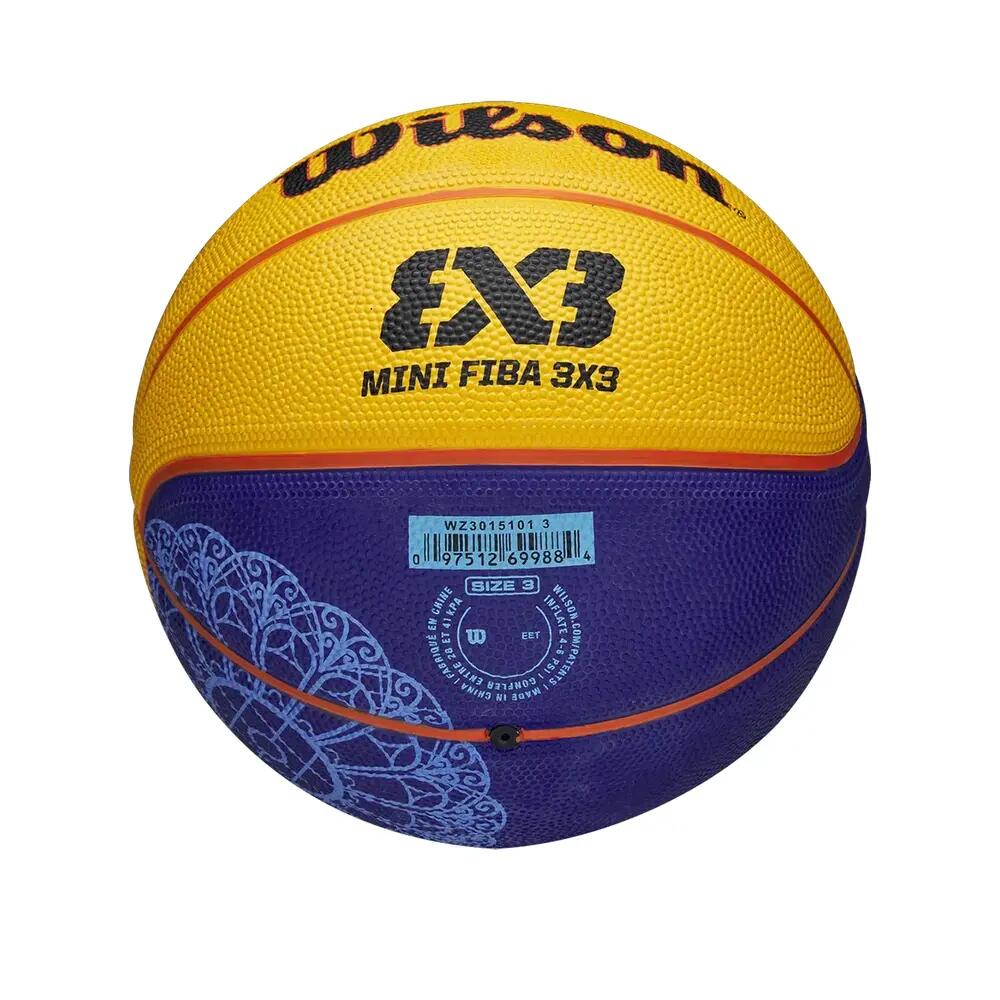 Balle de basket Wilson FIBA 3X3 Mini Parigi 2024 Giallo 6/7