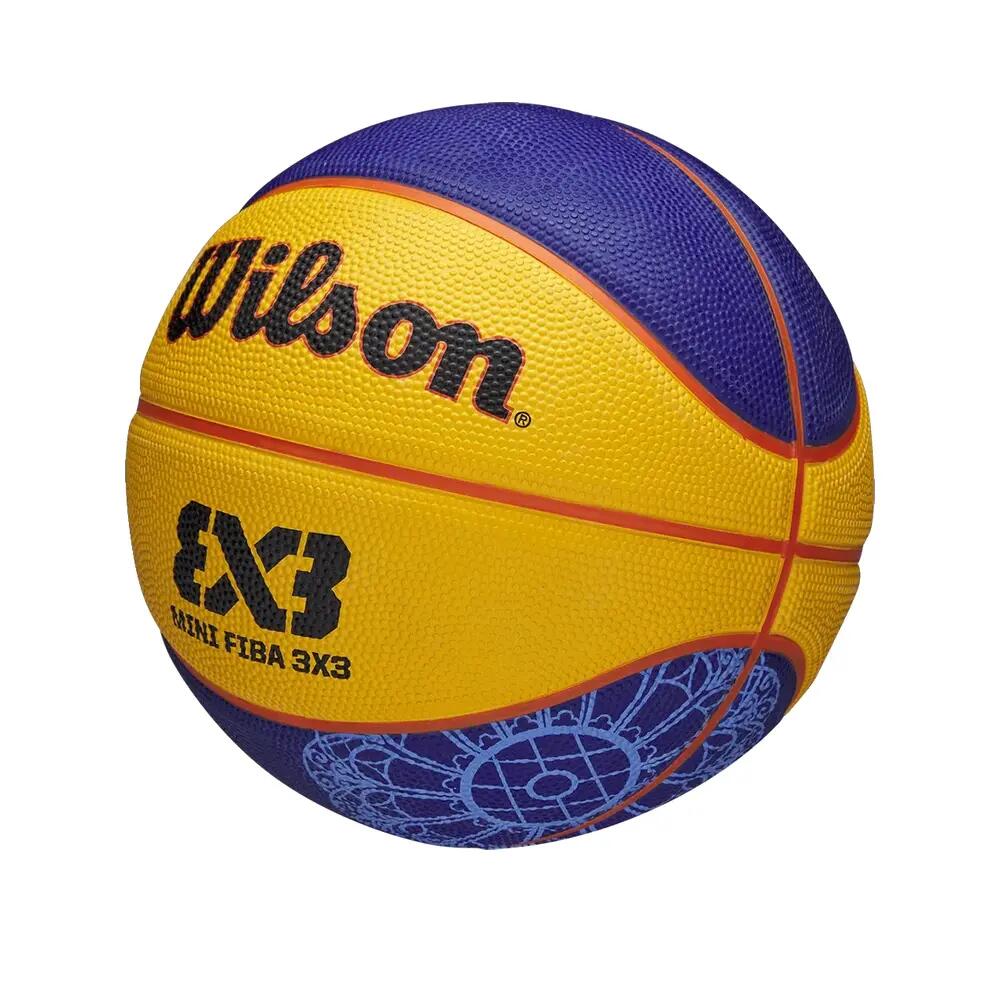 Balle de basket Wilson FIBA 3X3 Mini Parigi 2024 Giallo 3/7