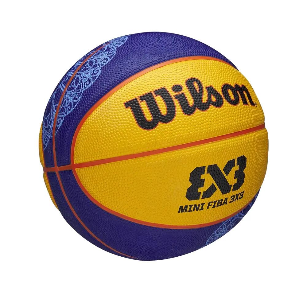 Balle de basket Wilson FIBA 3X3 Mini Parigi 2024 Giallo 2/7