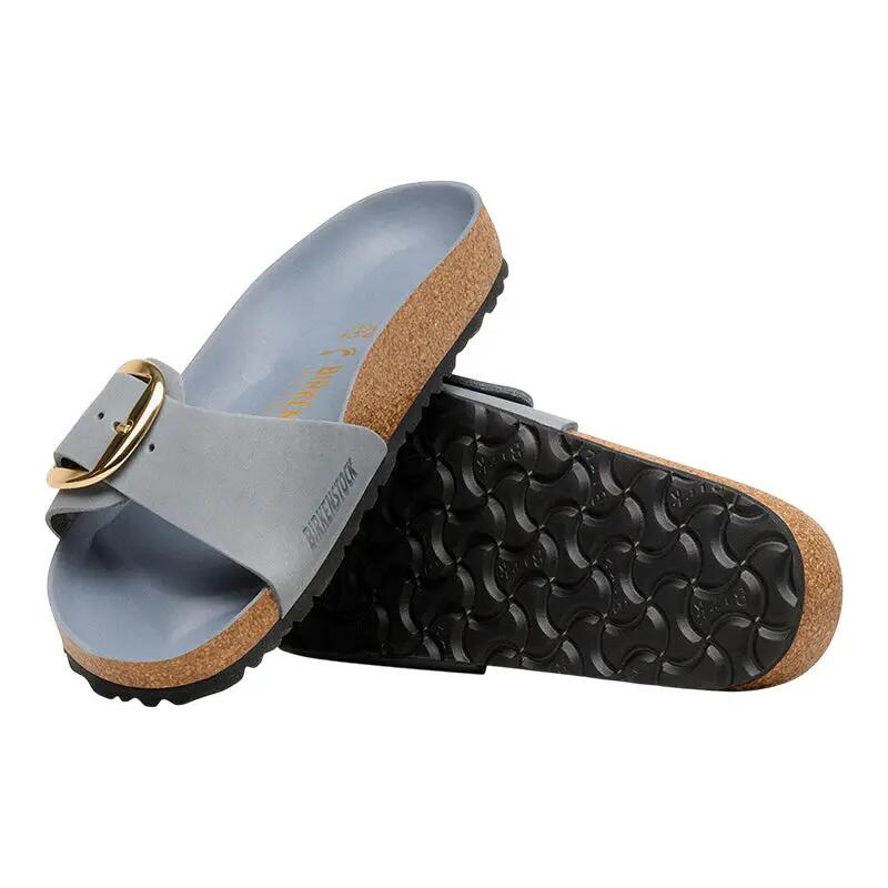 Sandalias Birkenstock Madrid Big Buckle de Cuero Estrechas para Mujer 6/7