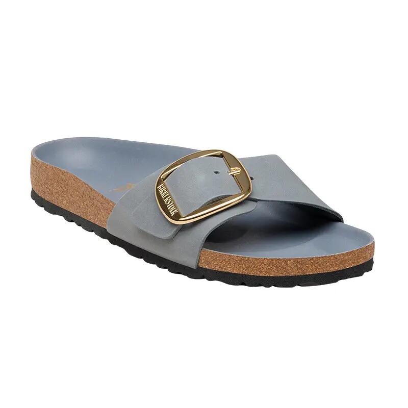 Sandalias Birkenstock Madrid Big Buckle de Cuero Estrechas para Mujer 3/7