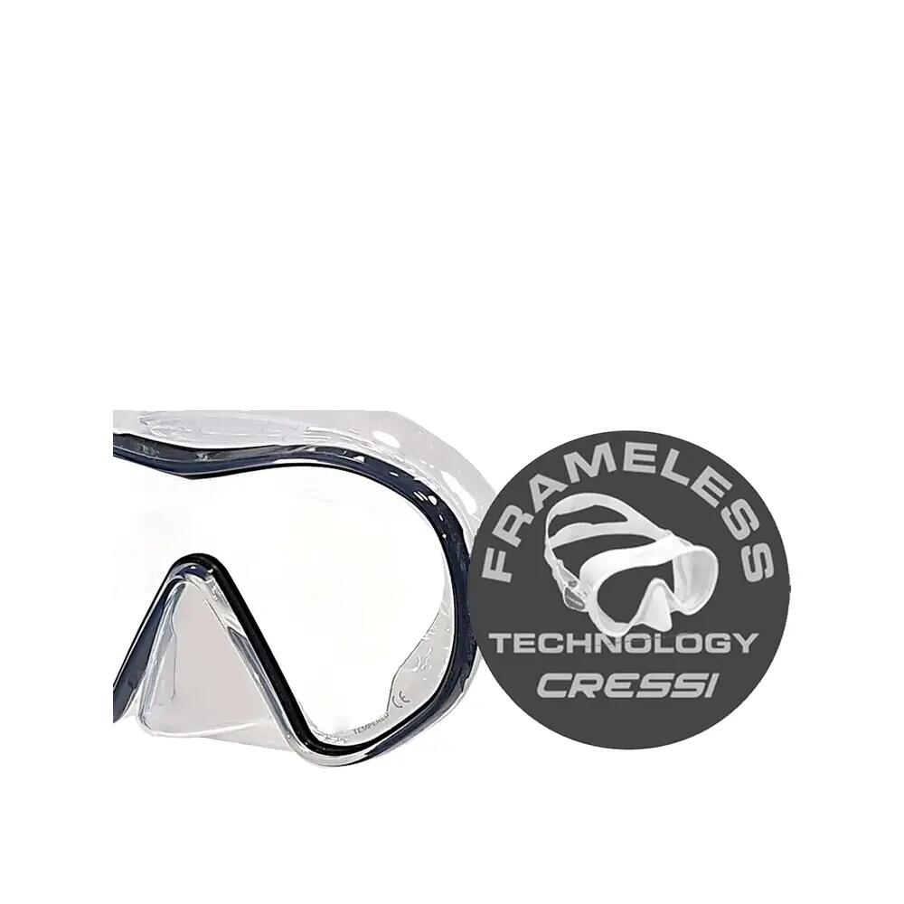 Maska do nurkowania Cressi F-Dual Noir 2/4
