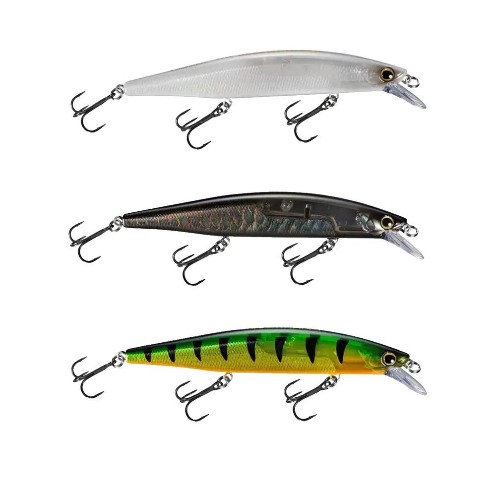 Appât Shimano Bantam World Minnow Flash Boost Zwart/Groen 1/5