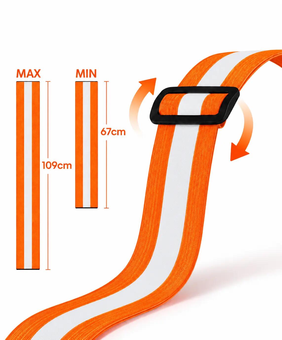 Laufweste mit LED-Beleuchtung und Reflektoren, Orange 5/6