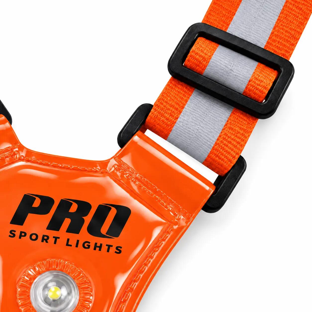Laufweste mit LED-Beleuchtung und Reflektoren, Orange 4/6