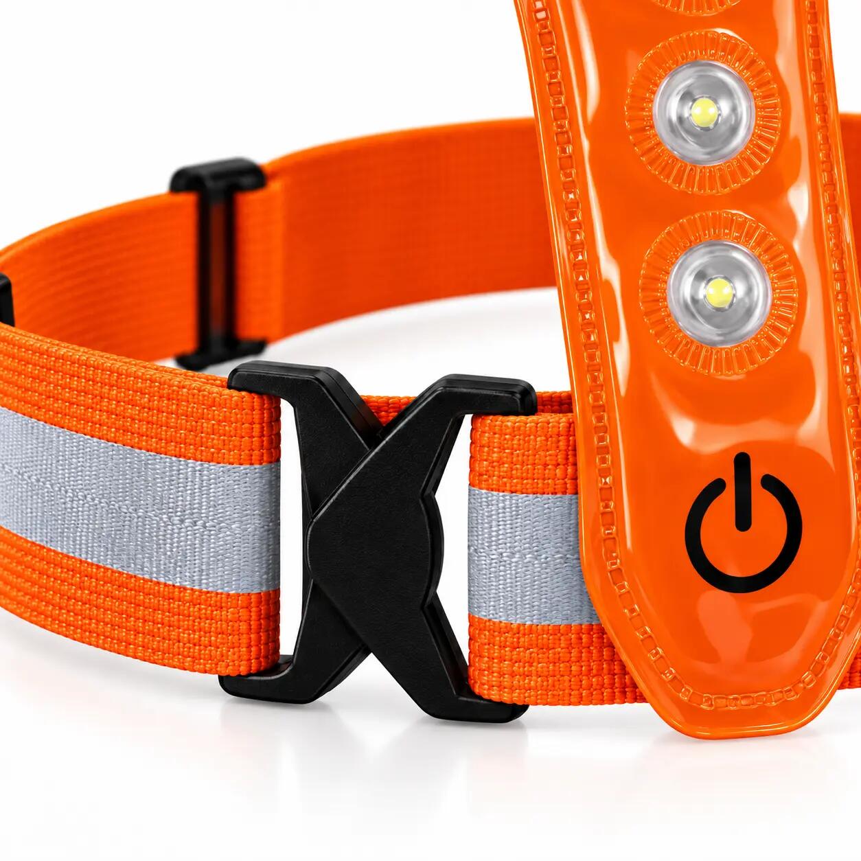 Laufweste mit LED-Beleuchtung und Reflektoren, Orange 3/6