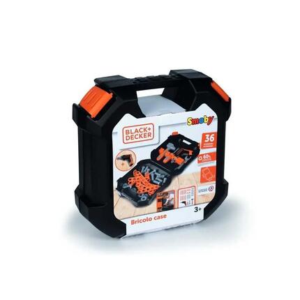 Werkzeugkoffer SMOBY Black+Decker Bricolo schwarz orange