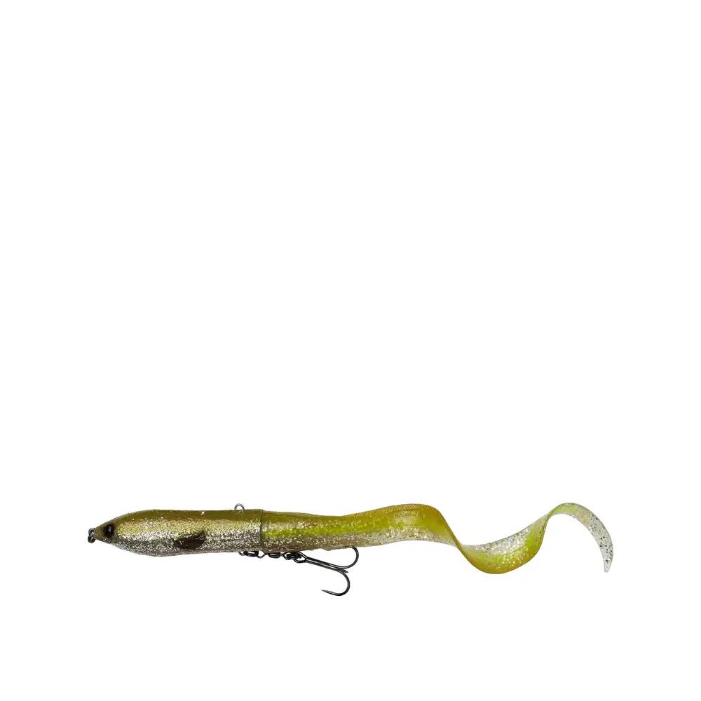 Appât souple Savage Gear 3D Hard Eel Noir Or 7/9