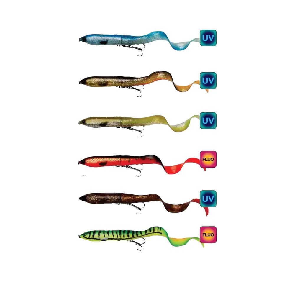 Savage Gear 3D Hard Eel Lure — 2 soft tails and integrated rattle 2/9