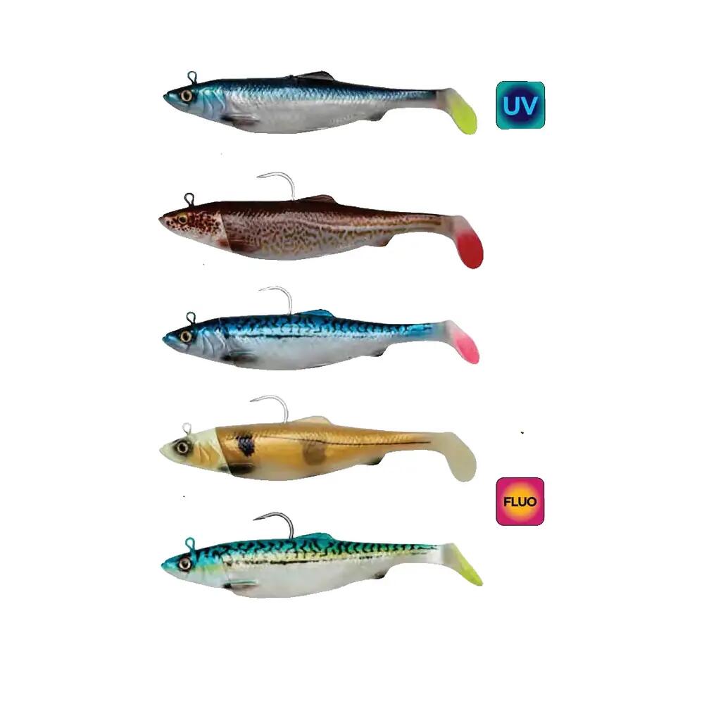 Appât souple Savage Gear 4D Herring Big Shad Glow Kabeljauw 2/8
