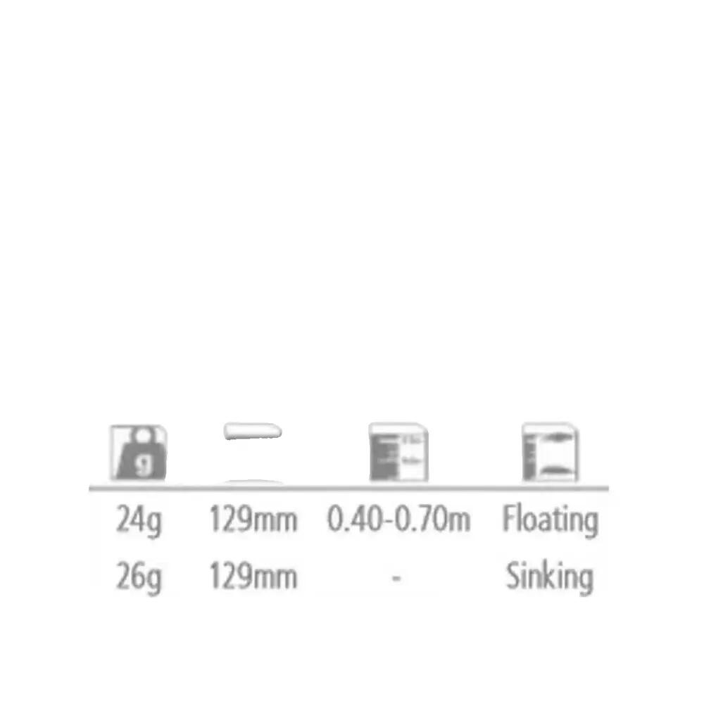 Appât de pêche Shimano Exsence Silent Assassin Flash Boost 140f Schwarz 3/3