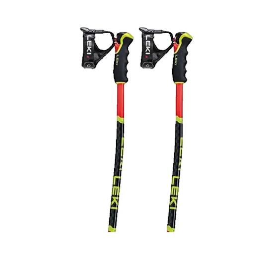 Bâtons de ski Leki WCR Lite GS 3D Rouge/Noir/Jaune Néon