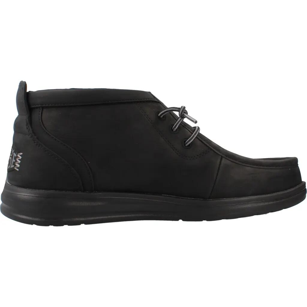 Buty HEY DUDE HD45161 WALLY MID GRIPR LEATHER Czarny 4/5