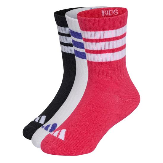 Lot de 3 paires de chaussettes mi-mollet rembourrées 3 bandes Enfants