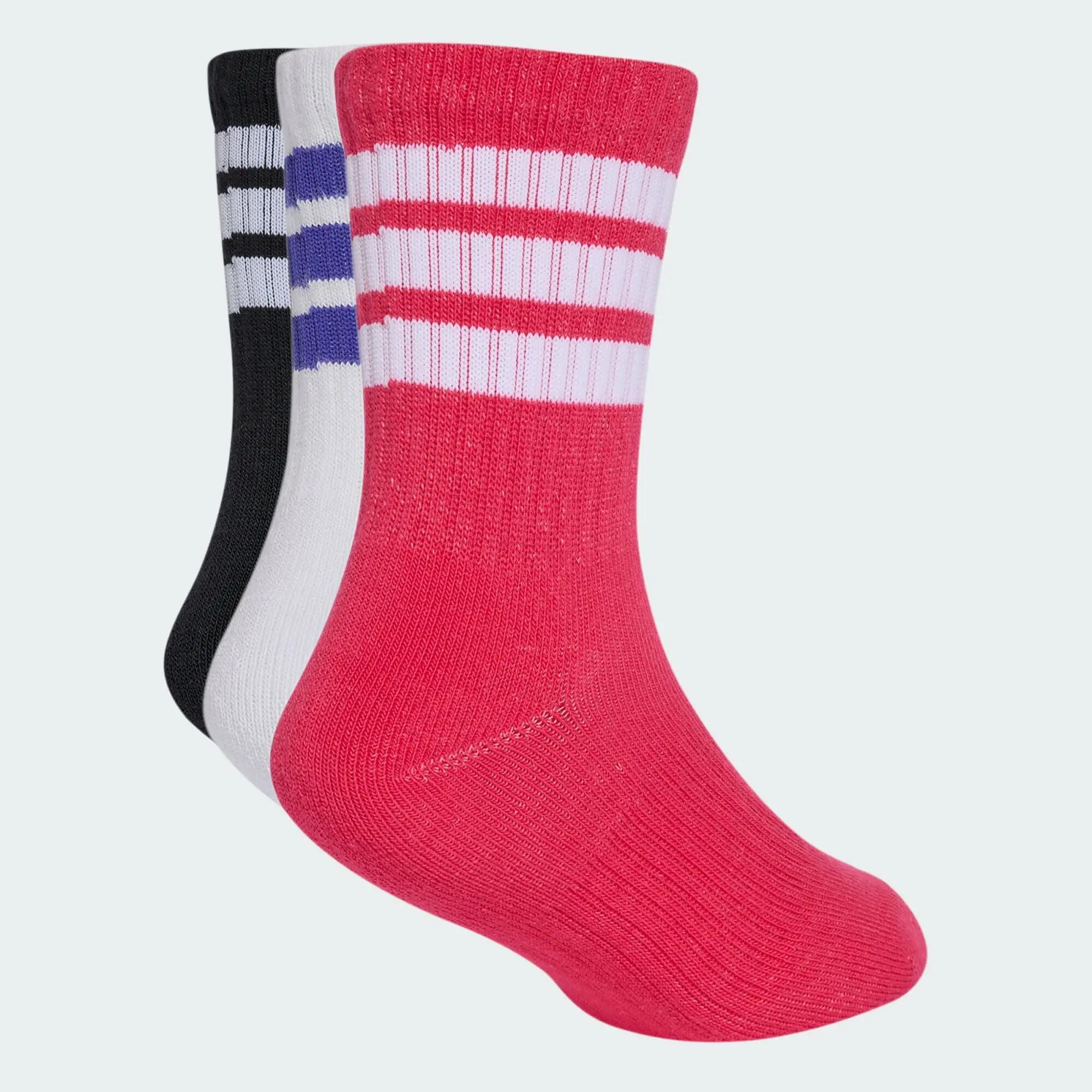 Lot de 3 paires de chaussettes mi-mollet rembourrées 3 bandes Enfants 2/5