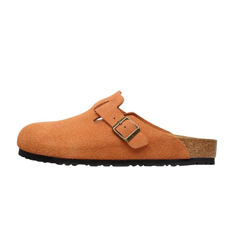 Chausson Femme Birkenstock BOSTON RIVETS SUEDE étroite | Decathlon
