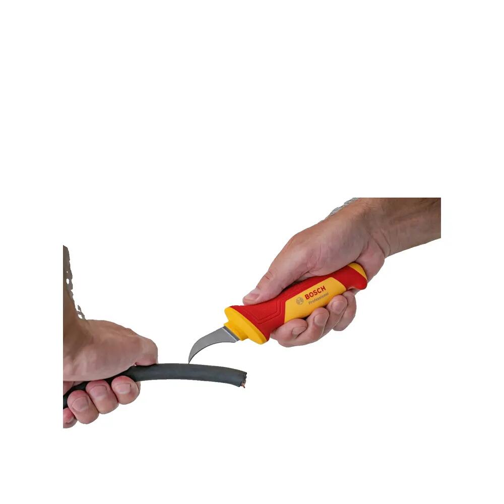 Coltello spelafili Bosch VDE isolato S2 acciaio 6/6
